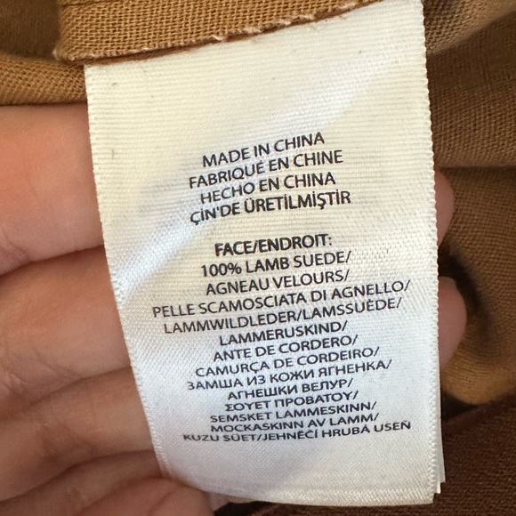 SOLD- NWT Polo Ralph Lauren 100% Lamb Suede Skinny Pant - Picture 6 of 7